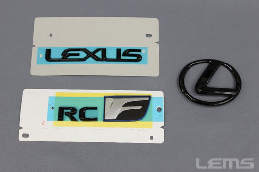 Lems RCF Black Emblem II Rear 3-piece set for pre-MC