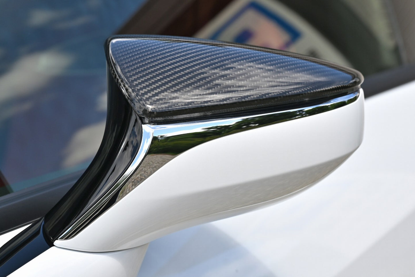 Lems Dry carbon door mirror cover for after model change, set of left and right